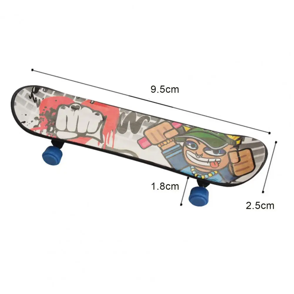 

5Pcs Innovative Printing Alloy Stand FingerBoard Skateboard Mini Finger Boards Skate Truck Finger Skateboard For Kid Toy
