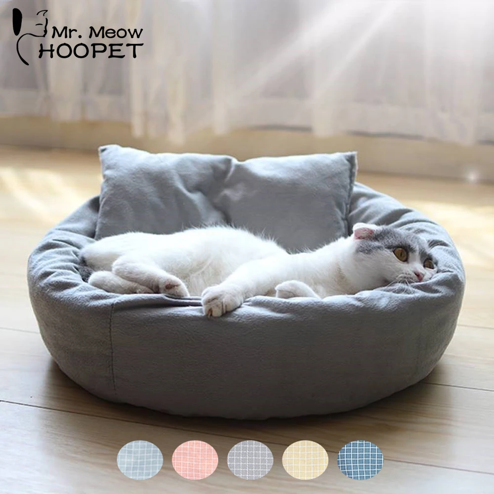 Hoopet Pet Cat диван для отдыха яйцо Tart образный дом PP Хлопок кошка кровать мягкий плюшевый Кот коврики большая корзина собака матрас товары для домашних животных