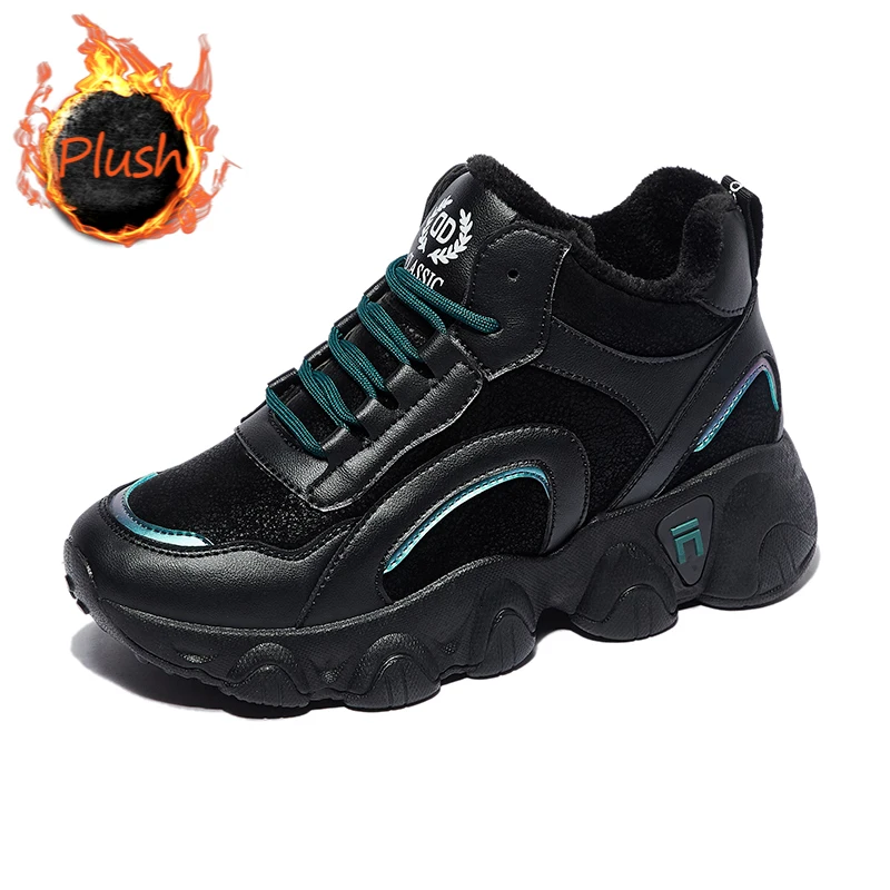 

Woman Sport Shoes 2021 Winter Fur Woman Running Shoes Woman Sport Shoes Sneaker Rubber Sole Women Sneakers Shoes Female Lace Up