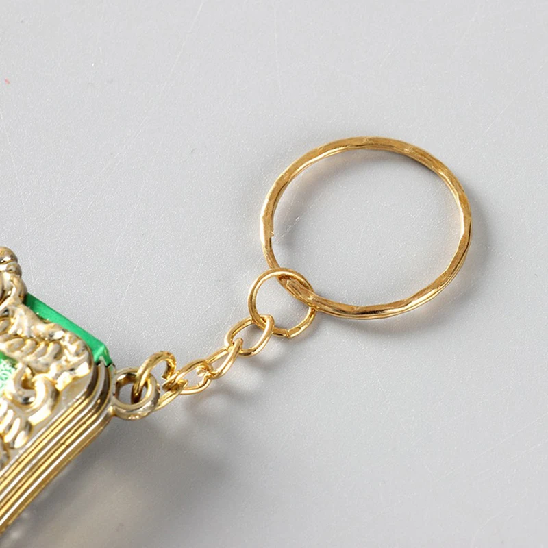 1 шт. Новый мусульманский брелок из смолы мини Коран книга настоящей бумаги может