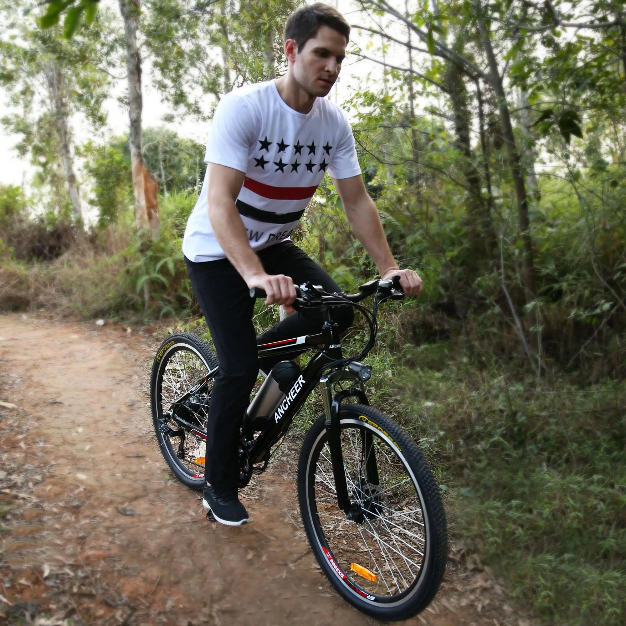 26 дюймов мощный электрический велосипед горный 250 Вт EBike 21 скоростной автомобиль