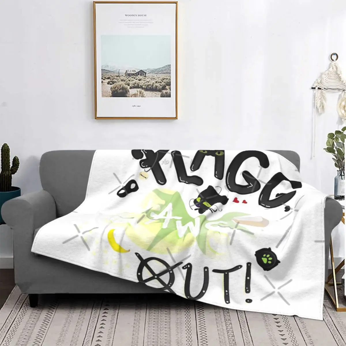 

Plagg Claws Out Blanket Bedspread Bed Plaid Plaid Anime Plaid Kawaii Blanket Luxury Beach Towel