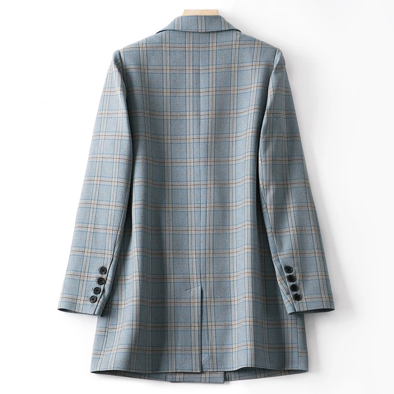 Women's Plaid suit jacket female spring Korean version loose casual British wind thin women blazers jackets blazer feminino | Женская