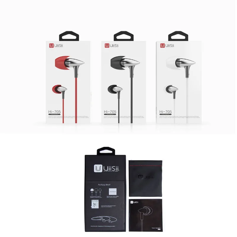 Uiisii Hi705 модные стереонаушники с сабвуфером спортивные наушники HIFI