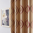 Плотные Роскошные волнистые полосатые затемняющие оконные шторы для гостиной, спальни, затемняющие шторы с принтом, домашний декор, занавески на заказ