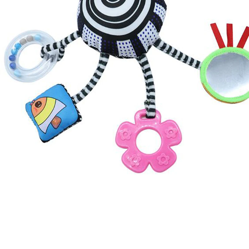 

Baby Rattles Toys Cartoon Bed Stroller Cute Shaped Mobile Hanging Rattless Cloth Ring Toys Teether Infant Toy