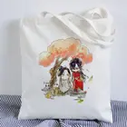 Сумка-шоппер с аниме принтом tian guan ci fu, сумка для покупок, сумка-тоут, сумка через плечо, Холщовая Сумка большой вместимости для колледжа, Прямая поставка