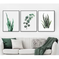 picture for living room home decor cactus decoration watercolor plant leaves poster print wall art canvas painting nordic style