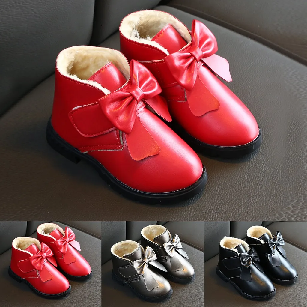 Зимние ботинки для девочек Детские теплые спортивные зимние ботиночки