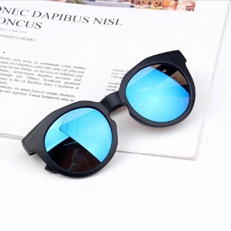 

2021 outdoor anti UV400 baby products children boys fashion kids baby bright girls sunglasses protective shadow frame lenses