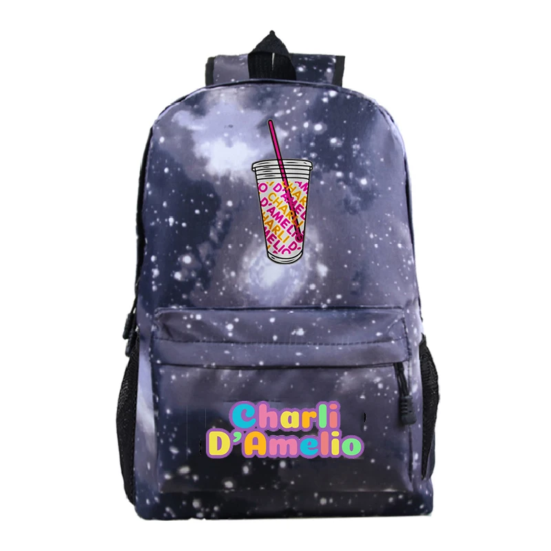 

Mochila Charli Damelio School backpack Teens Girls Schoolbag Boys Knapsack Students Charli D'amelio Travel bags Laptop Rucksack