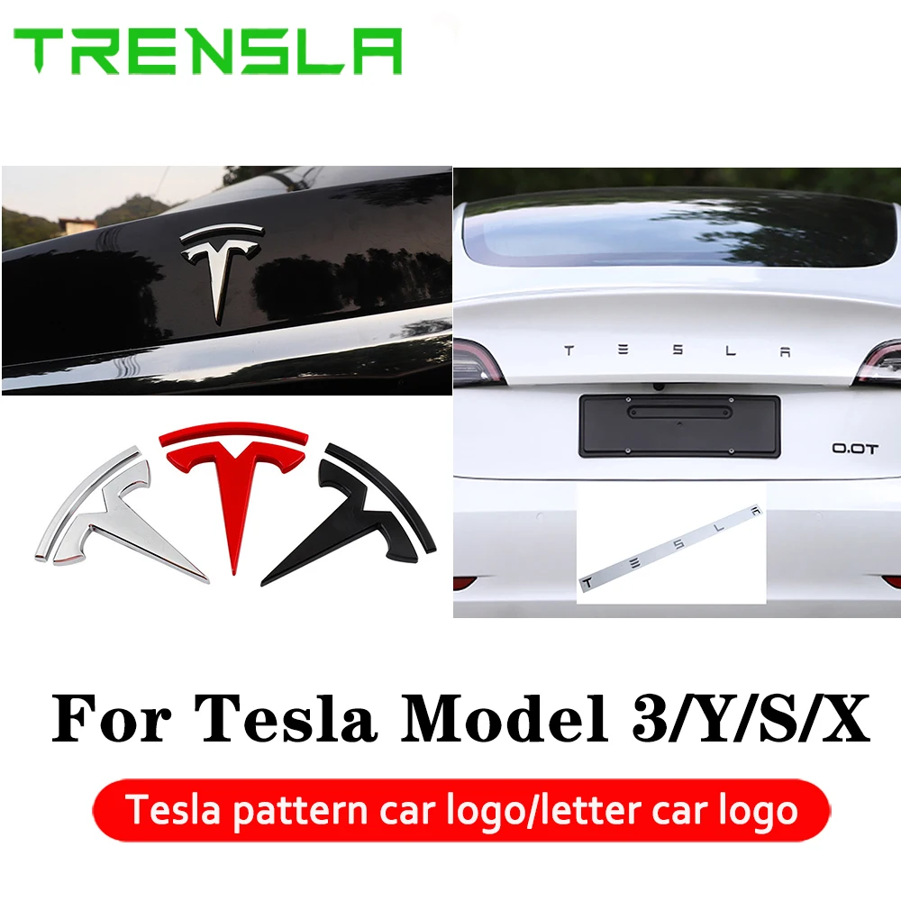 

Металлический Автомобильный логотип для Tesla Model 3 Y X S, автомобильная наклейка на руль нашивка «штурвал», автомобильное переднее и заднее укр...