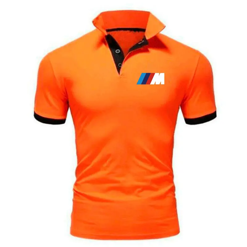 

New Summer Men Brand Clothing printing BMW M Men Business fashion Casual Male Polo Shirt Short Sleeve Breathable Soft Polo Shirt
