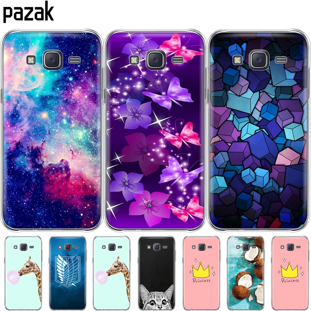 Силиконовый чехол для Samsung Galaxy J5 SM-J500F мягкий ТПУ телефона 2015 бампер задняя крышка