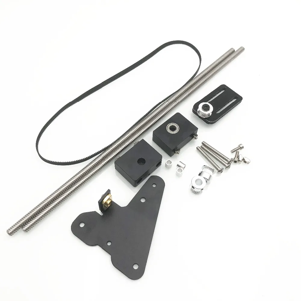 Funssor CR-10 dual Z axis upgrade kit для Creality CR-10/ENDER3 3d принтер одиночный мотор двойной Z axis шкив обновление