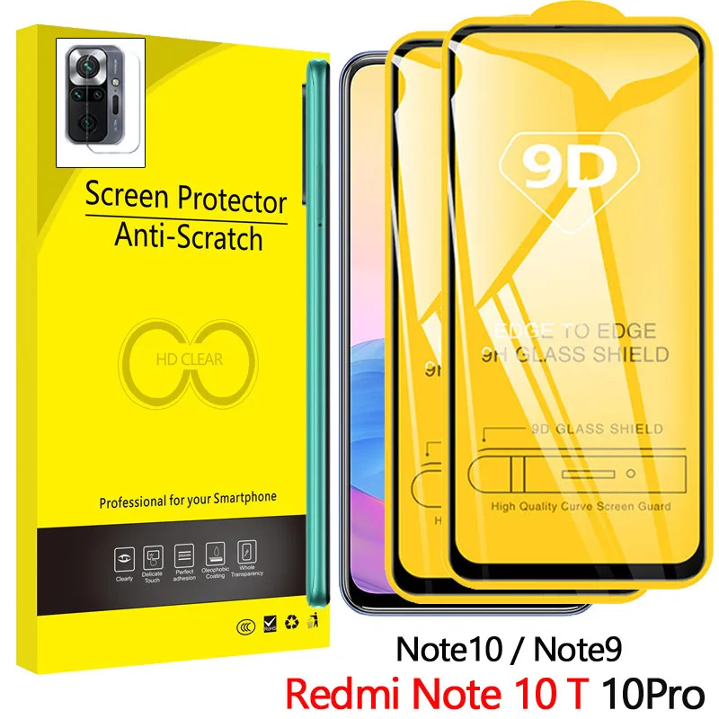 

Redmi Note 10T Film Glass for Xiaomi Note 10/10 5G 9 9Pro/9T 10s 10 T Screen Protector Camera Redmi Note10 Pro Tempered Glass