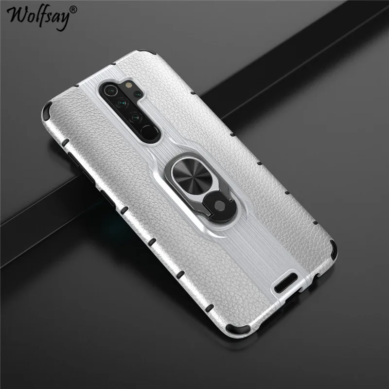 Для Xiaomi Redmi Note 8 Pro чехол противоударный Броня PC + ТПУ жесткий защитный для телефона