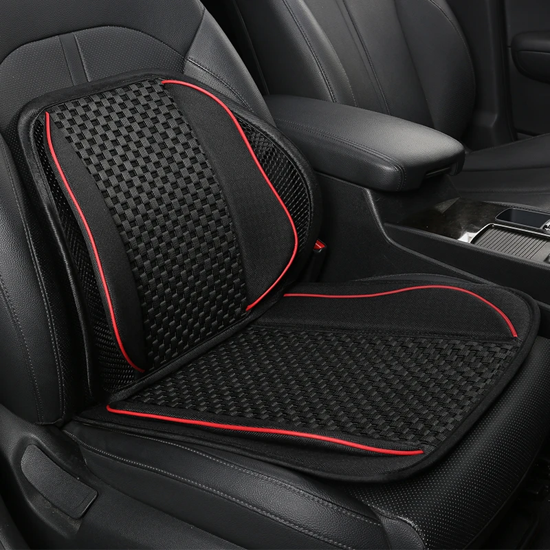 

KKYSYELVA Silk Car Seat Supports Mesh Lumbar Support for office home Chair Back Pain Support Cushion Pad Interior Accessories