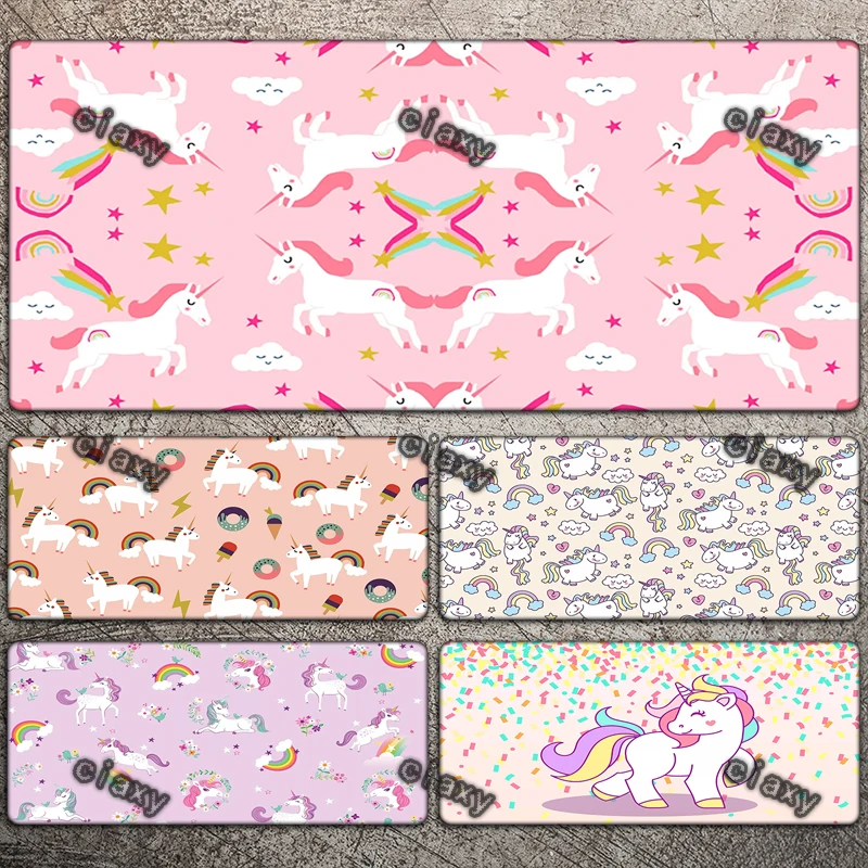 

Personalize Diy Custom Mouse Pad Gamer Desk Mat Computer Accessories Mause Pad PC Cute Cartoon Unicorn Gamer Laptop Deskmats