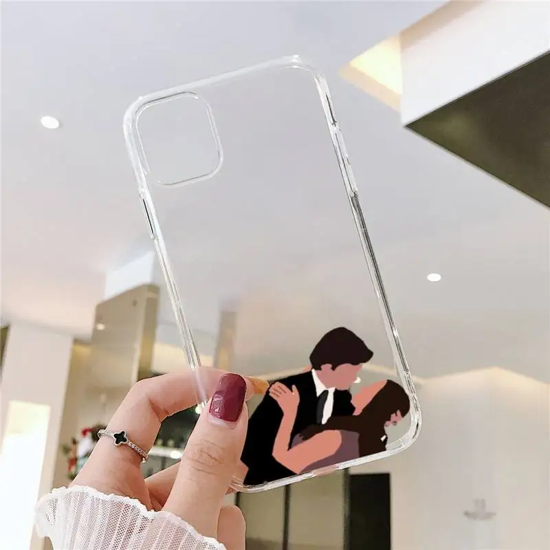 

The Vampire Diaries Damon CARTOON ART Phone Case Transparent soft For iphone 5 5s 5c se 6 6s 7 8 11 12 plus mini x xs xr pro max