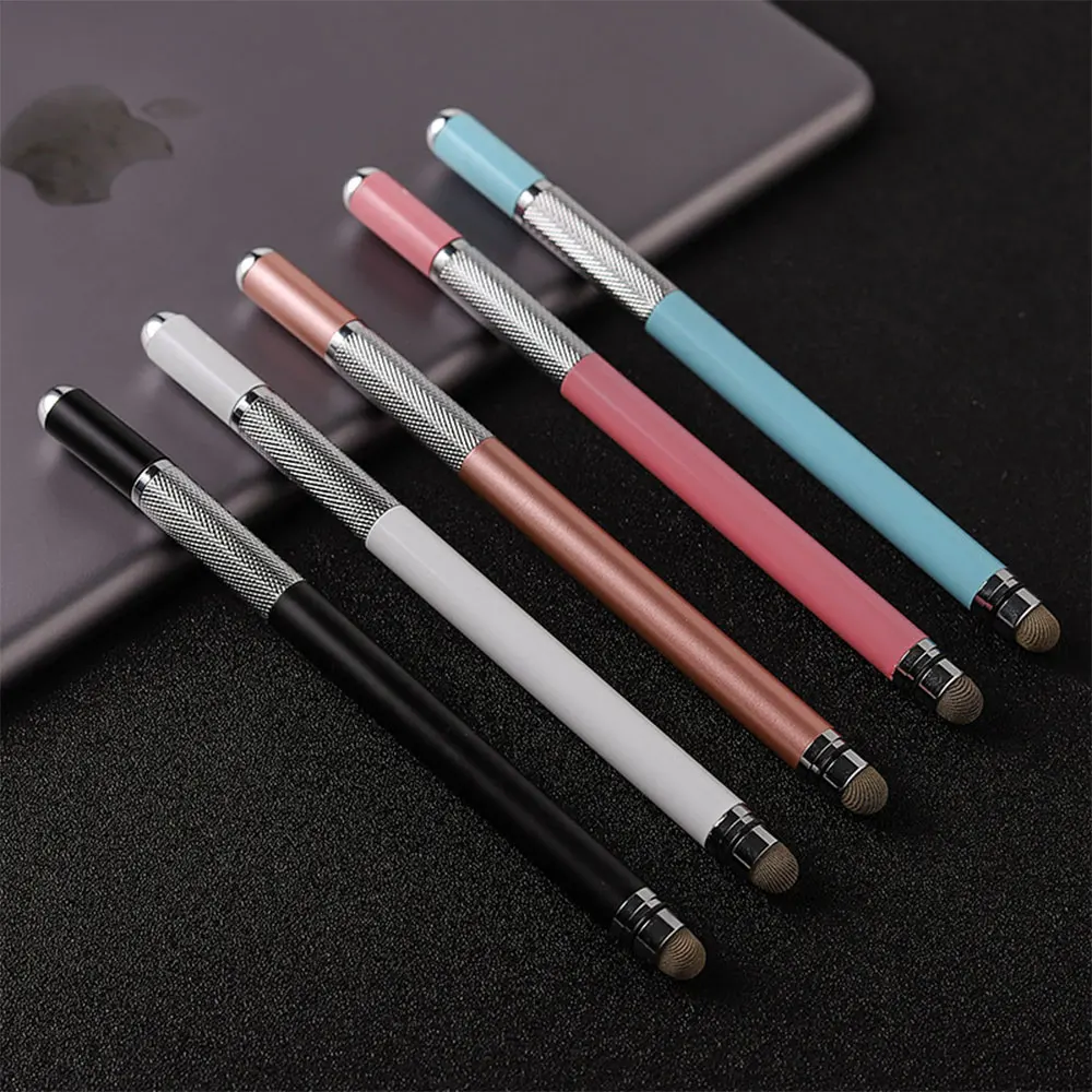 

2 in1 Capacitive Pen Stylus Stylus Suitable For IOS Android Drawing Pen Writing Universal Smart Phone Tablet Metal Pen