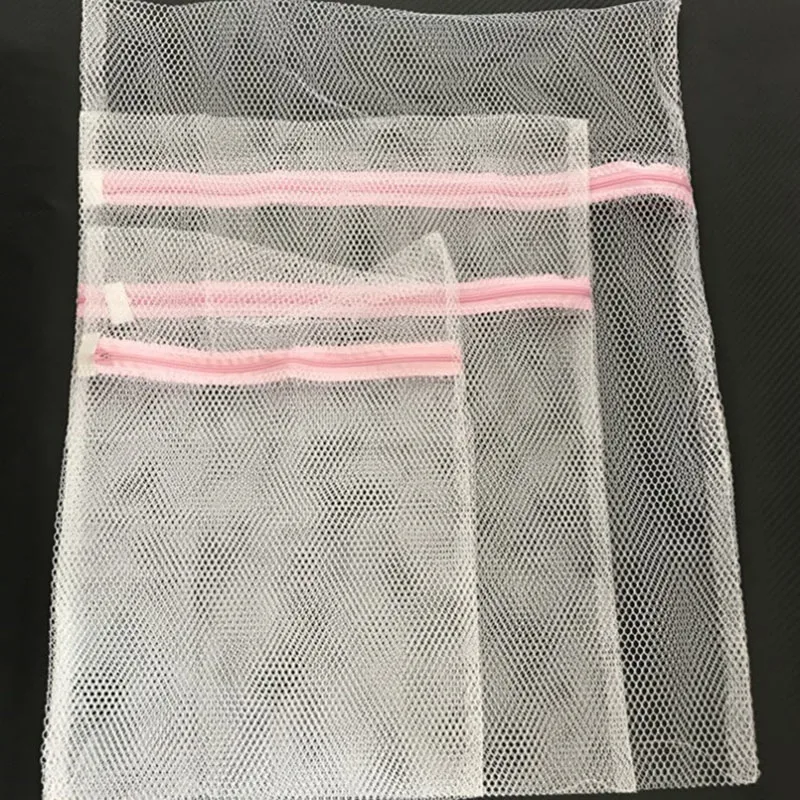 

Wash Bag Laundry Bra Laces Hosiery Sock Tights Underwear Mesh Polyester White Home Clothes