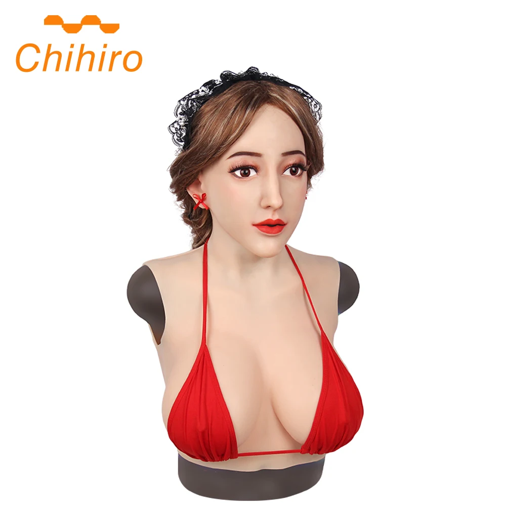 Реалистичная мягкая силиконовая маска богини Клэр E cup с нагрудными формами