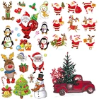 Pulaqi термоклейкие Переводные нашивки с Санта-Клаусом для одежды термонаклейки на одежду красивая одежда Рождественская аппликация сделай сам