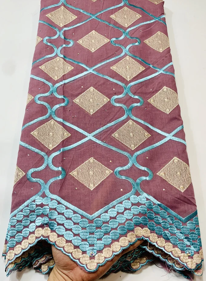 Кофейная швейцарская вуаль кружева в Швейцарии Высококачественная африканская