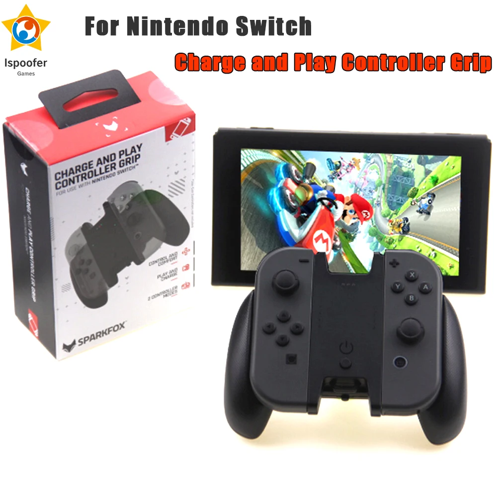 1000 мАч для Nintendo Switch зарядное устройство Держатель захват аксессуары Nintendoswitch Joycon
