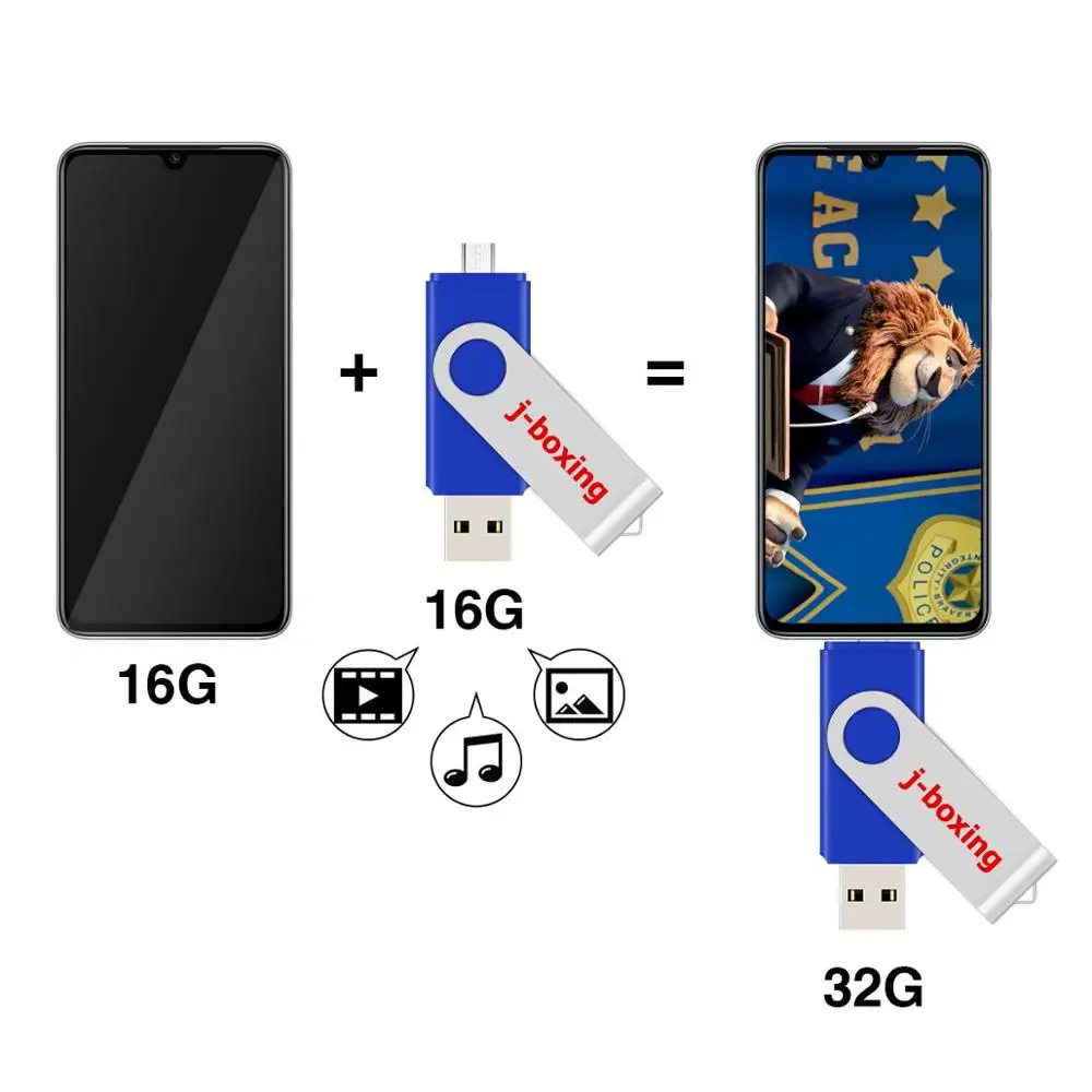Металлический OTG USB флеш-накопитель 128 ГБ 64 32 16 | Компьютеры и офис