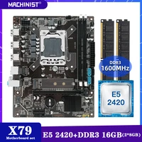 machinist x79 motherboard lga 1356 set kit with intel xeon e5 2420 processor 16gb28gbddr3 1600mhz ram memory m 2 nvme e5 v307