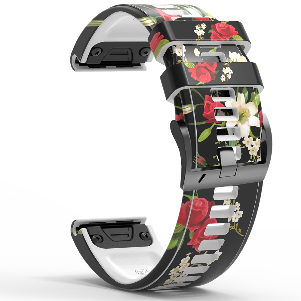 Ремешок силиконовый для смарт-часов Garmin Fenix 6 6X Pro 5X 5Plus 3HR 935 | Электроника