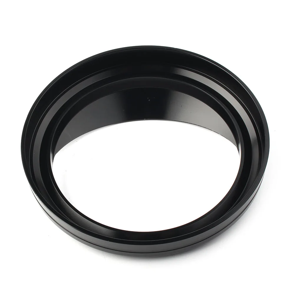 

5" Motorcycle Speedometer Gauge Bezel Covers Trim Ring Visor Black For Harley Road Glide Custom Touring Softail Dyna
