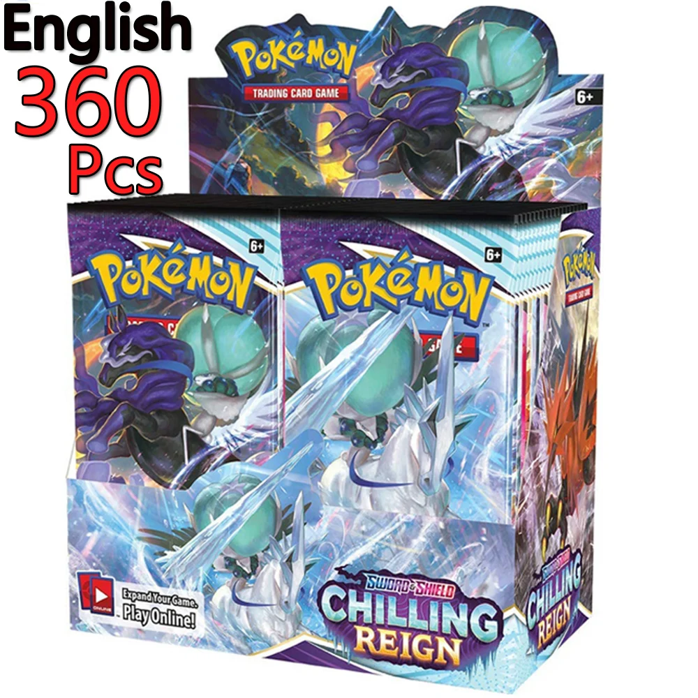 Cartas coleccionables de Pokemon para ni&ntilde;os, 360 Uds., caja de colecci&oacute;n de Escudo de Espada espa&ntilde;ol/ingl&eacute;s-1