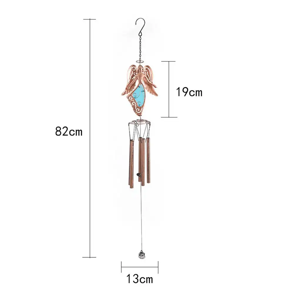 

Luminous Wind Chimes Decoration Flower Fairy Night Wind Bell Fluorescent Sheet Heating And Brightening Garden Hanging Windbell