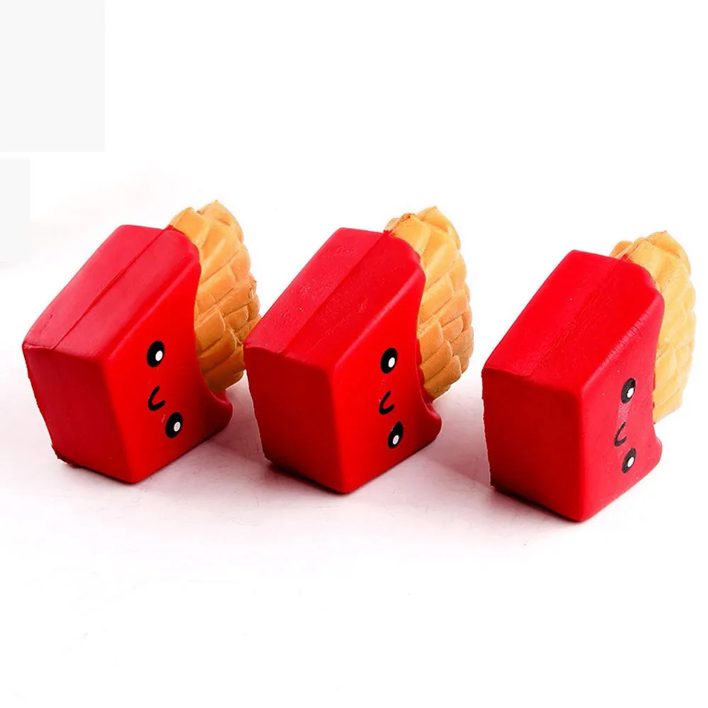 

Squishy Kawaii Toys 12CM French Fries Cream Scented compress 6 Second Slow Rising Toy Squish Anti stress Stress Reliever