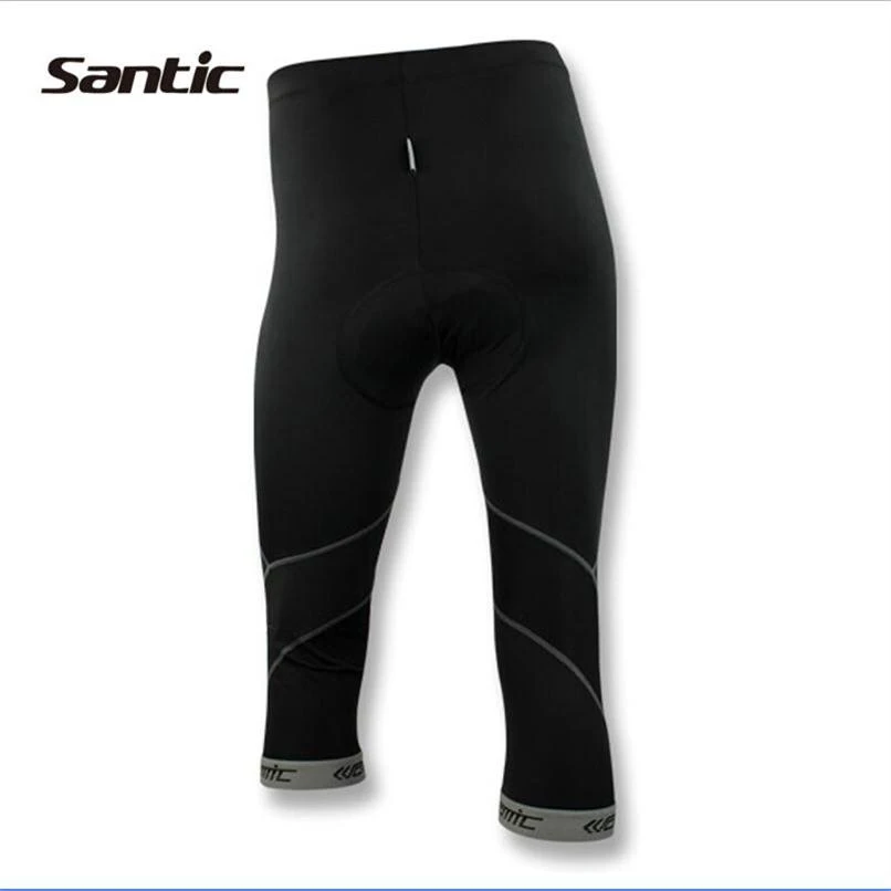 SANTIC 2019 мужские 3/4 шорты-трассировка с 4D Coolmax Pad езда велошорты спортивная одежда