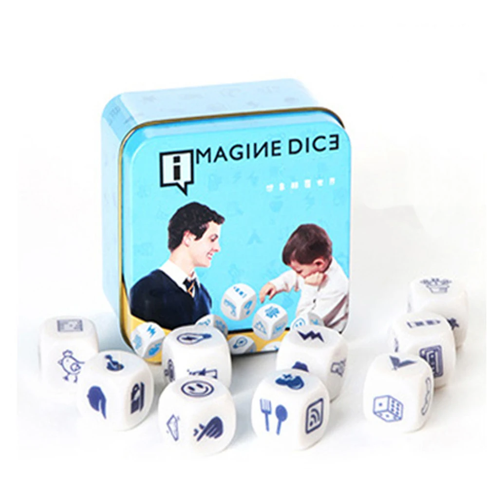 Новые детские развивающие игрушки История Imagine Dice креативное мышление использовать свое воображение, чтобы сказать магазин поезд игрушки с мордашками