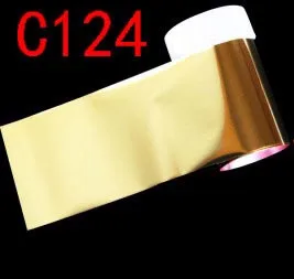 C124 233 Тип 4*100 см голографические наклейки из фольги для переноса ногтей слайдер Радужная зимняя наклейка s для маникюра Nailart украшения(2 - Color: C124