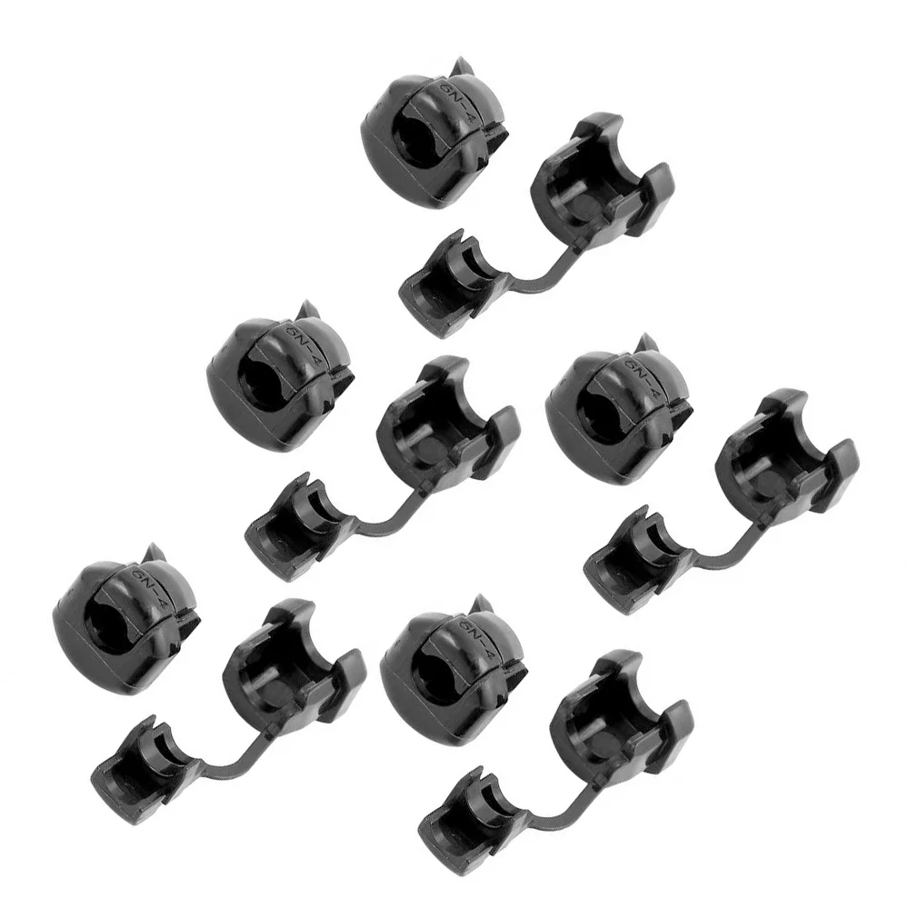 50 шт./компл. черный 6P 4 круглый кабель Пряжка проволока натяжение Буш Втулка