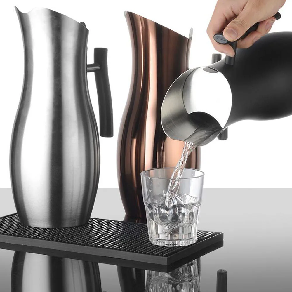 1L/1.5L/2L большой емкости из нержавеющей стали кухонные кувшины для холодной воды с