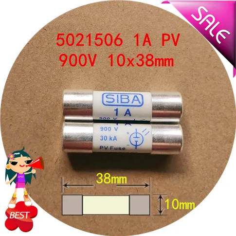 

5021506 10 x38mm 1 a photovoltaic PV 900 v AC/DC fuse fuse molten core