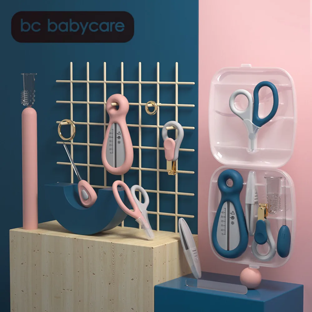 Детский триммер для ногтей набор ухода за ногтями Ножницы пилка пинцет ложка