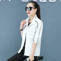 female spring and autumn 2021 new long sleeved cardigan jacket womens large korean fashion sports casual top lady coat