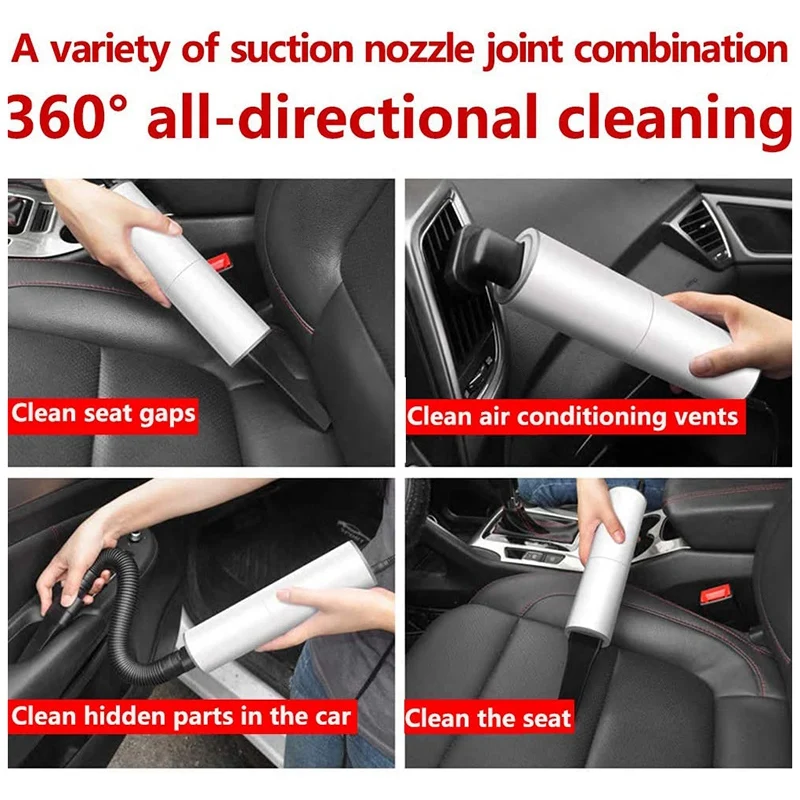 

Car Vacuum Cleaner Hand-Held Vacuum Cleaner 120W High Power Suitable for Any Vehicle Equipped with DC 12V Used