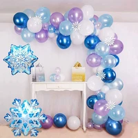 105pclot princess girl blue birthday party decorations baby shower party decorations kids toys ballon decor supplies set