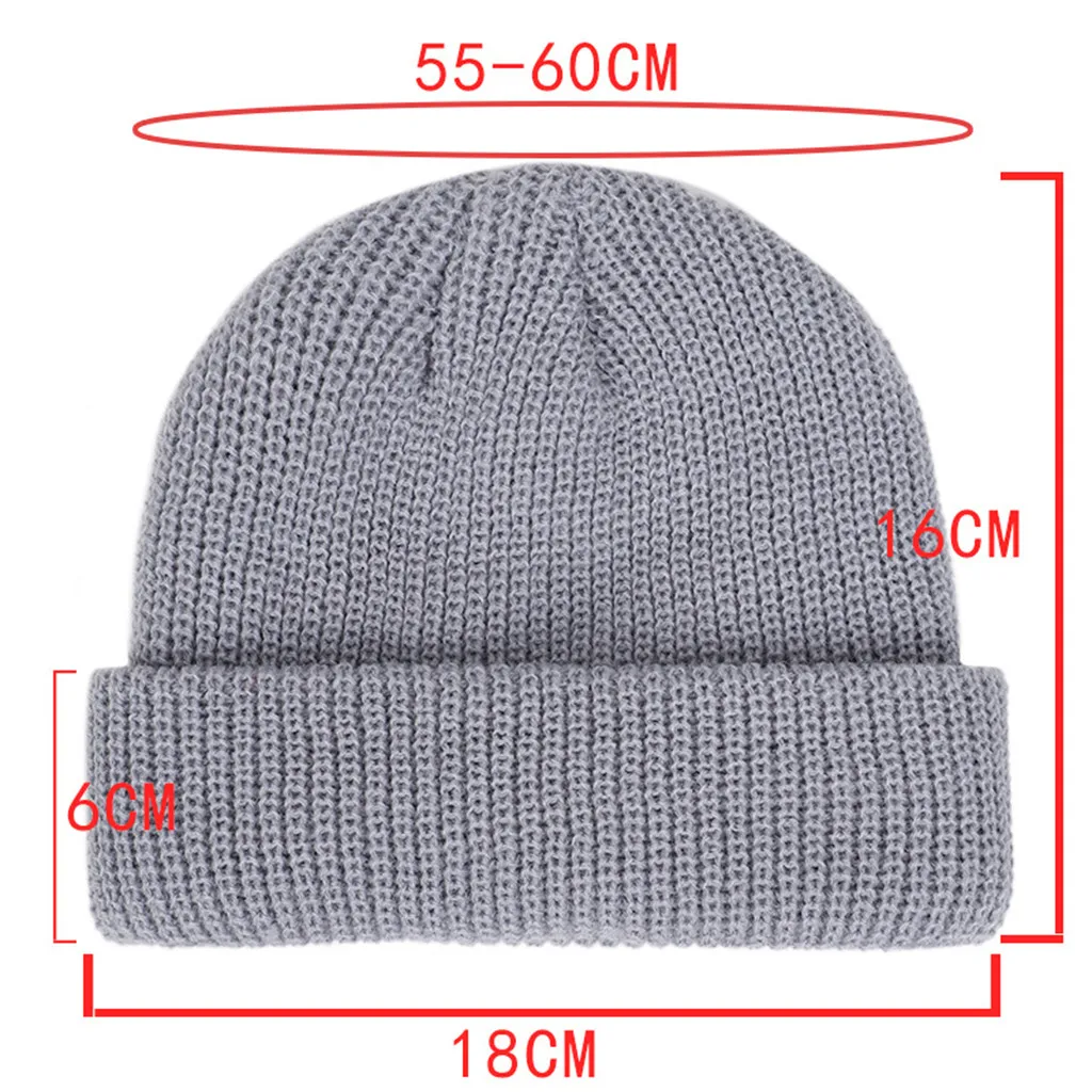 

Winter Warm Beanies Casual Short Thread Hip Hop Hat Adult Men Beanie Female Wool Knitted Beanie Skullcap Elastic Hats Unisex