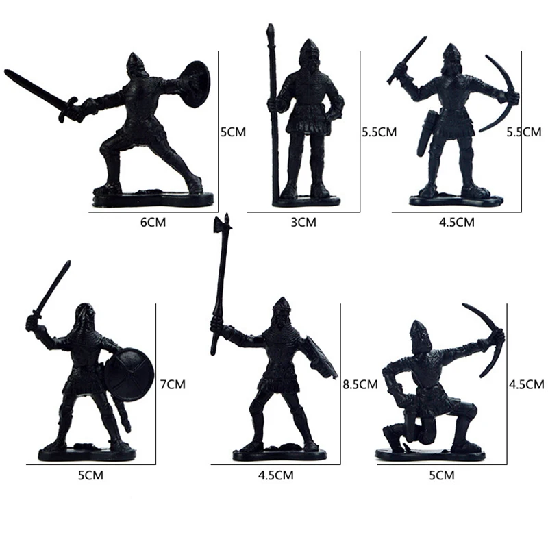 2 цвета 60 шт. древний солдатский Меч Щит Солдат модель мини солдат песок стол