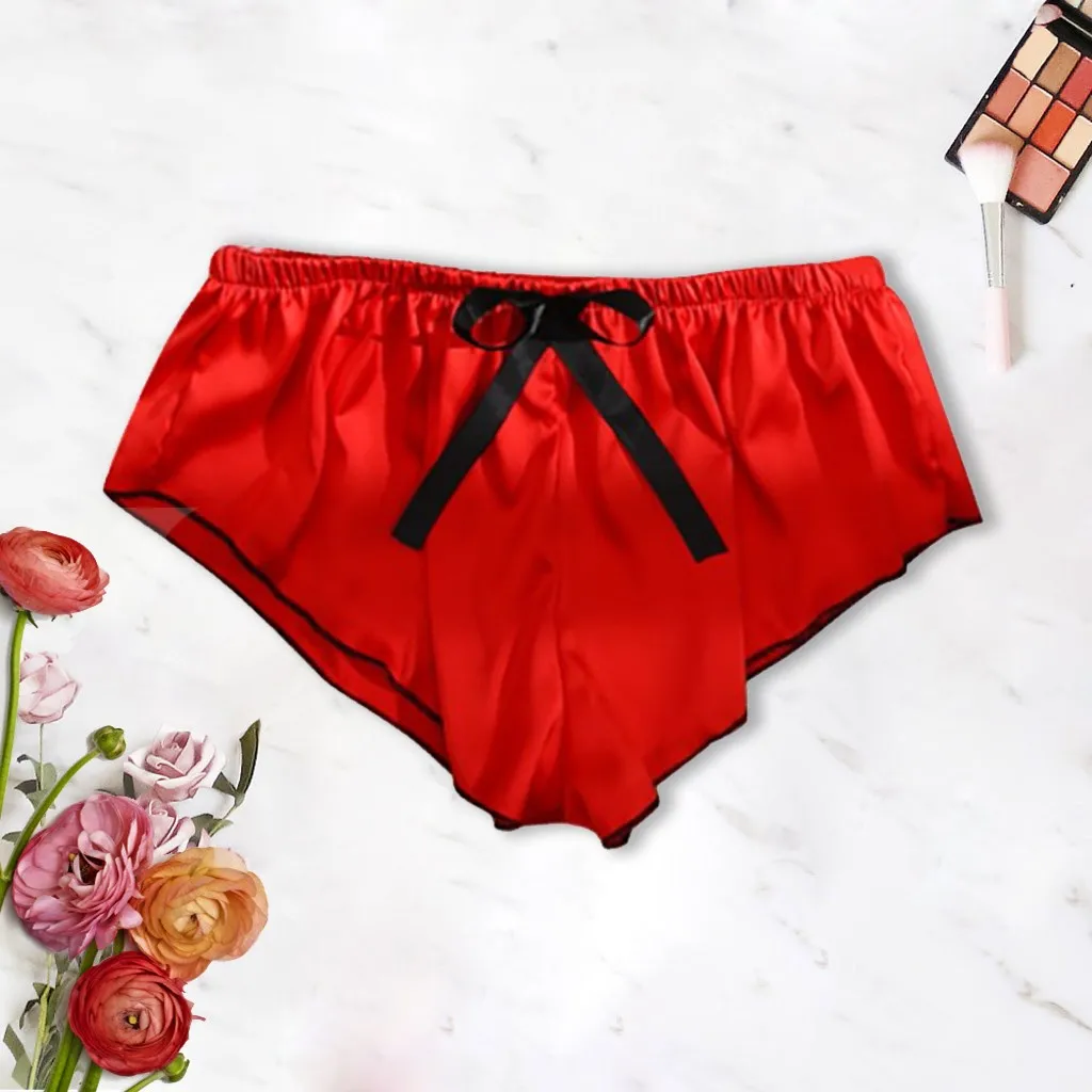 Сексуальные кружевные трусики женская сексуальная пижама с бантом нижнее белье